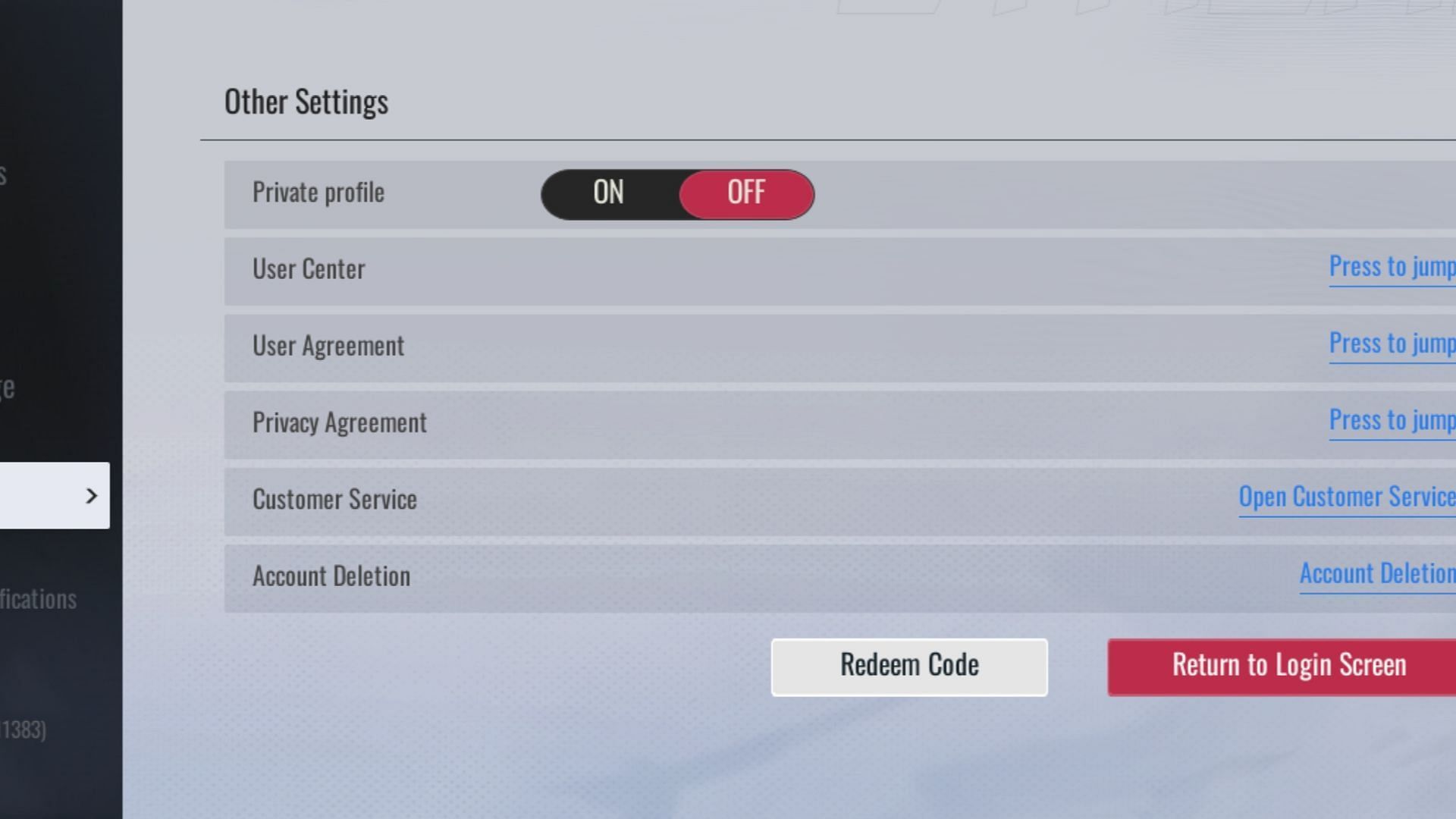 Tap the Redeem Code button to open the Redeem Code dialog box (Image via XD Entertainment)